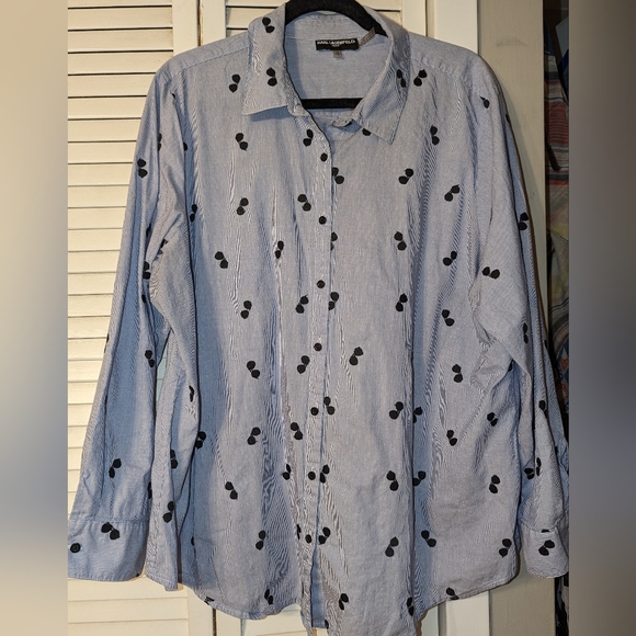 Karl Lagerfeld button up with sunglasses - Picture 4 of 6